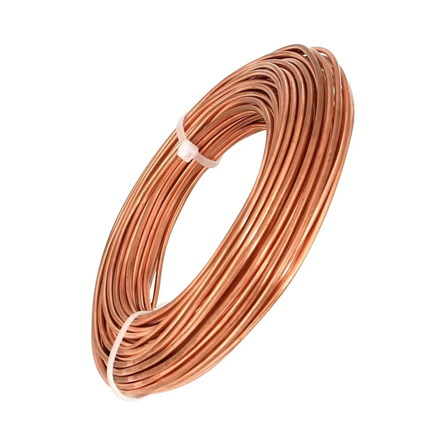 12 Gauge 33 FT 99.9% Pure Soft Copper Wire for Electroculture Gardening, Jewelry Making, Beading, Science Projects, DIY Artwork, Crafting, 1 Roll, Flexibility, Malleability