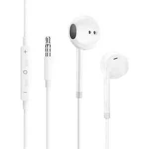 Wired Earphones with 3.5mm Jack  in-Ear Stereo Headphones with Microphone & Noise Isolation, Clear Bass, Comfortable Fit for Smartphones, Tablets, MP3 Players, Laptops