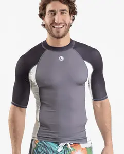 Mens Wave Life Short Sleeve Rashguard