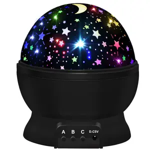 Night Light for Kids,Boys Toys for 3 4 5 6 7 8 Year Old Boys,Star Projector 360 Degree Rotation - 4 LED Bulbs 16 Light Color Changing with USB Cable,Lamp Ceiling Lights for Kids Bedroom stationery kid gift  valentine day baby shower party favor