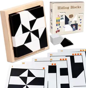 Hidden Blocks Brain Builder - The STEM Puzzle Gift That Builds 3D Thinking Logic & Problem Solving | Made with Safe Water Based Beech Wood | Endless Creative Play for All Ages as the Perfect Educational Gift