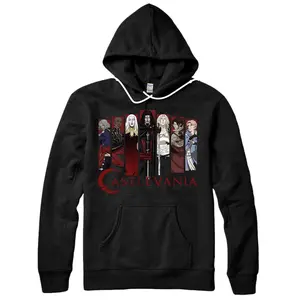 Personalized Netflix Castlevania Character Panels Pullover Hoodie
