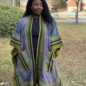 Karabé x MK Luxury Ankara + Aso Oke Kimono