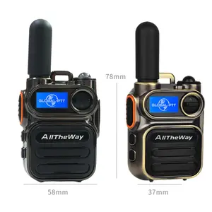 M11 Handheld Global Walkie Talkie with Unlimited Range - 5000 kilometer intercom Audio Interphone - POC Two Way Radios Aluminum Communication
