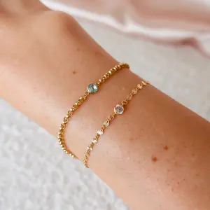 Custom Birthstone Chain Bracelet