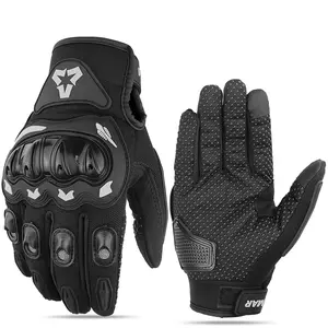 Summer Full Finger Motorcycle Gloves Men Touch Screen Off Road Motocross Racing Guantes Moto Mountain Bicycle Gloves Motorcycle Riding Protective Gear