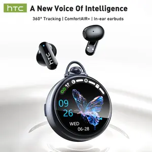 HTC NE71 Wireless Earbuds Bluetooth 6.0 Earphones Touchscreen Earbuds, Suitable for Office, Sports, Study and Audio Calls, Waterproof Headsets, Long Battery Life Built-in Microphones Bluetooth Headphones
