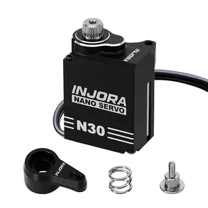 INJORA Aluminum N30 NANO Servo with Horn for 1/30 Axial SCX30 Upgrades