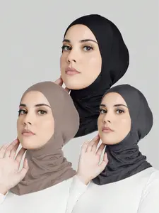 Women's Solid Color Instant Hijab, Casual Soft Comfortable Breathable Hijab for Daily Wear, Fashion Accessories for Women & Girls