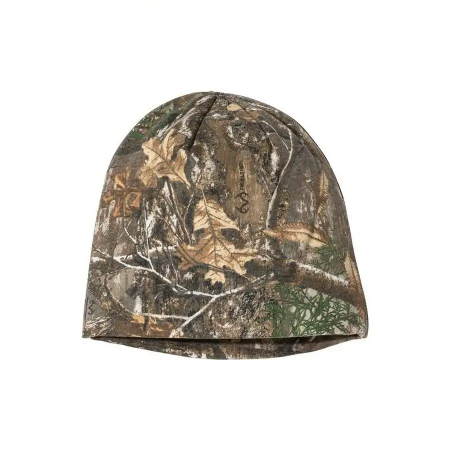 8" Licensed Real Tree Camo Skull Knit Hat, Fashion Clothes Accessory for Daily Wear, Hats, Camo Skull Hats