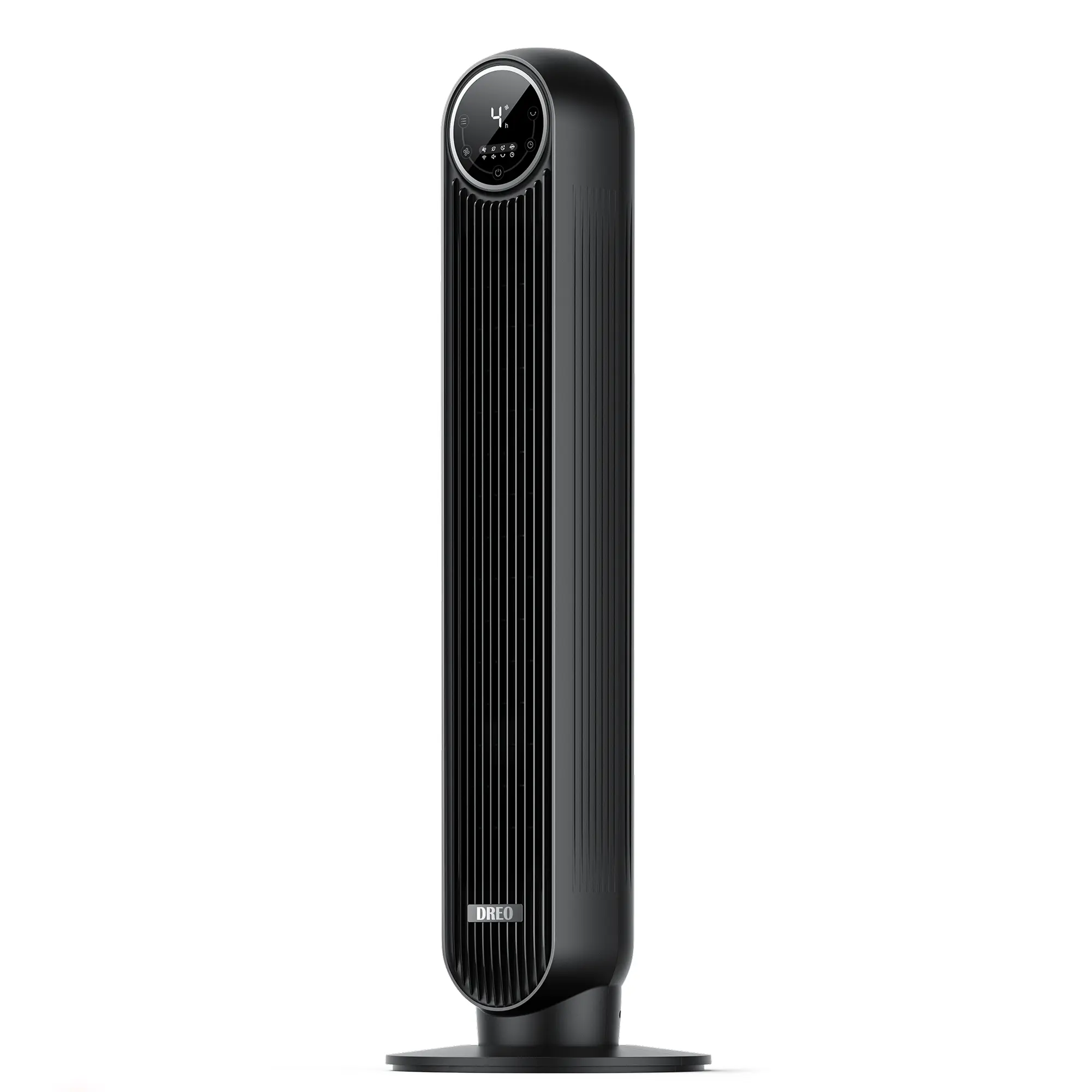 DREO Tower Fan for Bedroom, 2026 Upgraded DC Motor, 28ft/s High Velocity, 20dB Ultra Quiet Standing Fan, 8 Speeds & 4 Modes, 90° Oscillating Bladeless Floor Fan for Indoor Use, with Remote Control, Black,back to school,back to school haul