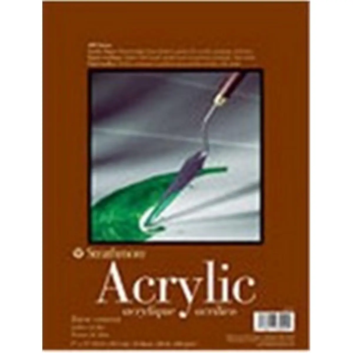 212 MAIN Strathmore 400 Series Acrylic Pad, 12x18 Inches, Linen-Finish Acrylic Paper