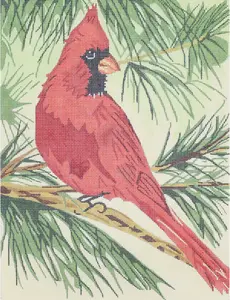 Elm Tree Designs Red Bird - 13 mesh