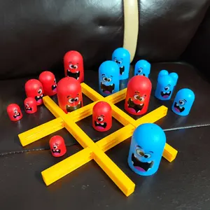 Novelty Toys Including Tic-Tac-Toe, a Big-Eats-Small Game, And Nesting Dolls for Educational Thinking And Parent-Child Interaction
