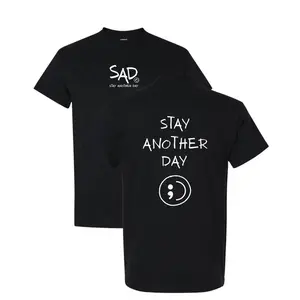 Stay Another Day OG Screen Printed Cotton T-Shirt Menswear Top Original Tshirt Streetwear Casual Crewneck Tee Shortsleeve Fashion Round Neck