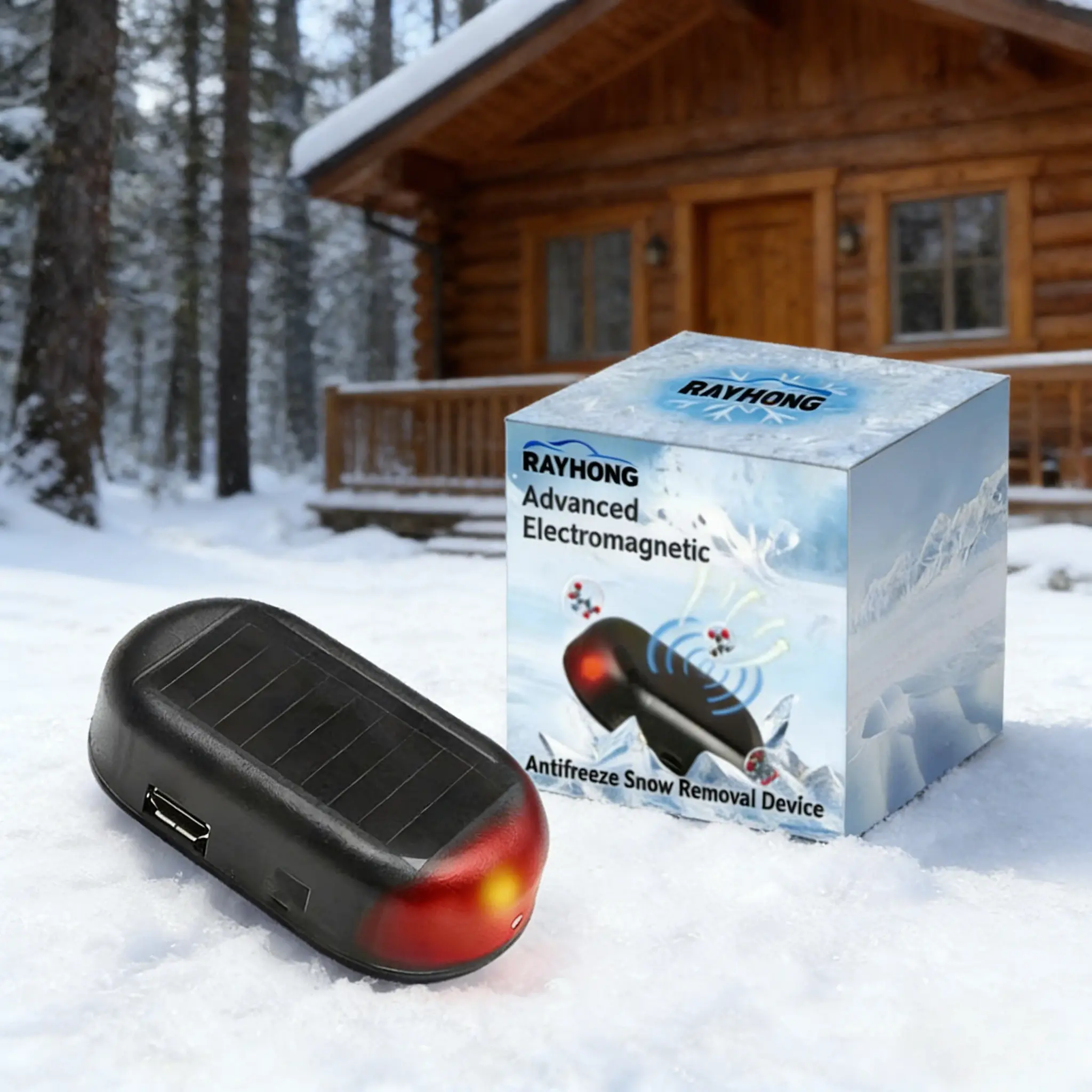 Car Window Defroster & Anti-Ice Device | Winter Car Essential Anti-Snow Interference Tool to Prevent Ice/Snow Coverage
