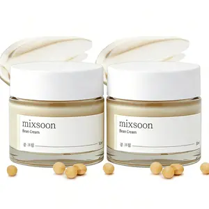Mixsoon Bean Cream 50ml Korean Glass Skin Pore Sebum Care Non-Sticky Light Texture Intensive Moisture Balances Oil Moisture for All Skin Types