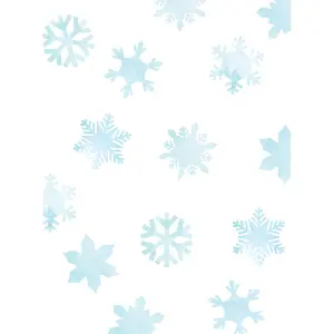 Frozen Winter Snowflakes Peel and Stick Wall Sticker