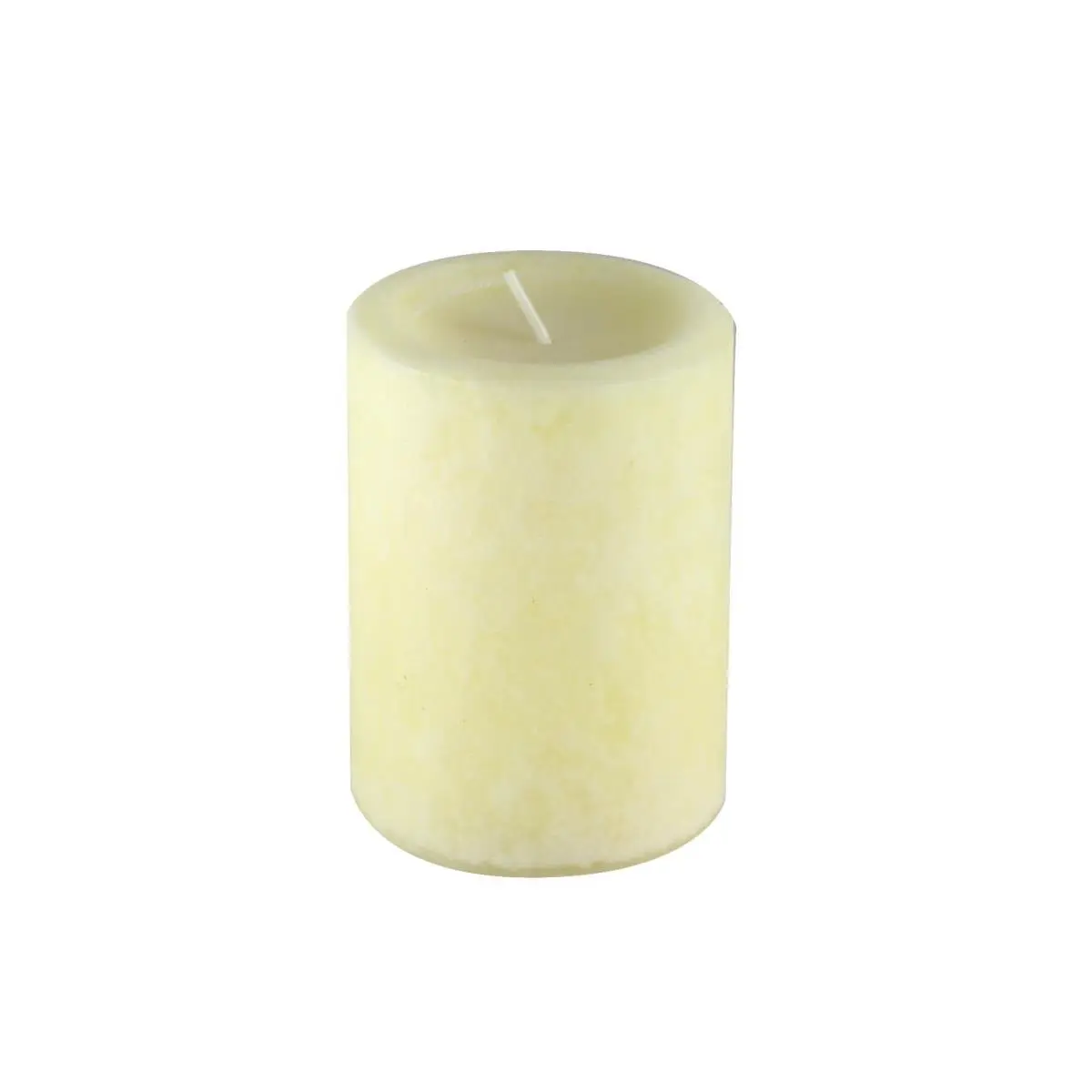 Neutral Ivory Vanilla-Scented Decorative Pillar Candle, 3x4 in, 30 Hours Burn Time, for Room Decor, House Decoration