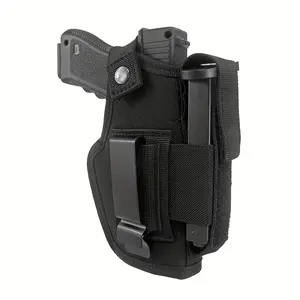 carry pistol holster Universal IWB Concealed Carry Holster - Fits Glock 19 26 43, Springfield XD, S&W M&P, Sig Sauer & Similar Handguns | Inside Waistband Holster with Magazine Pouch, Right/Left Hand Draw