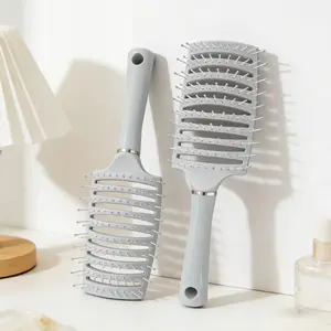 Arc-Shaped Hollow Comb Set, Universal Curl & Straight Hair, Quick-Dry No Tangles, 2 Pieces, Ideal for All Hairstyles