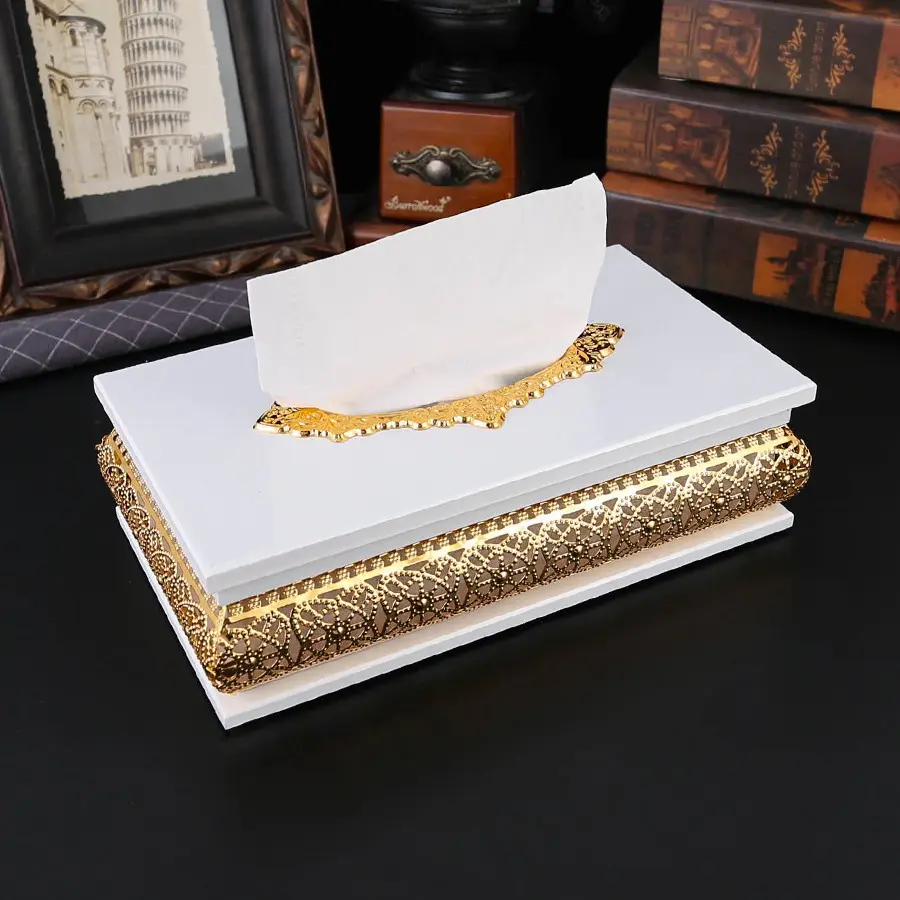 Elegant Handmade Wooden Napkin Holder, Tissue Holder, Intricate Carving Design, Transform Plain Countertops, Trendy Vintage Luxury Home Decor Gift
