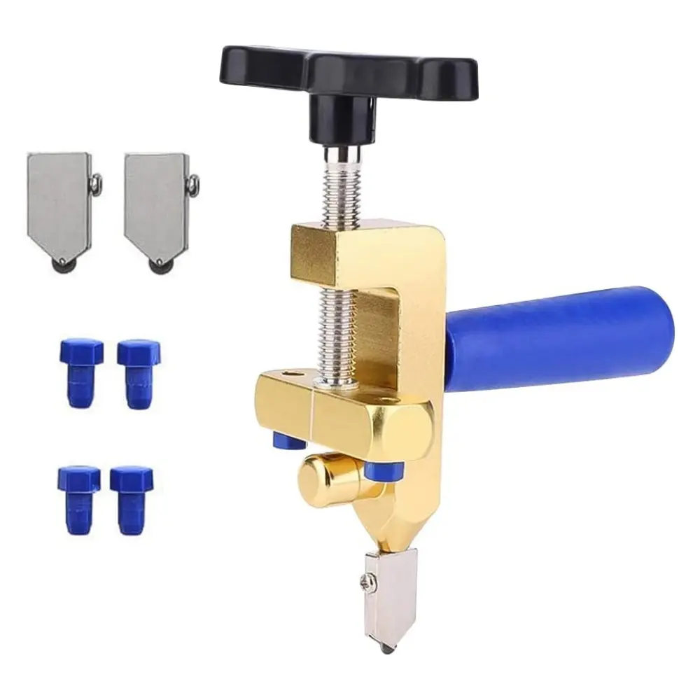 Manual Tile Cutter, 2 in 1 Glass Tile Cutter, Manual Breaking Pliers with 3-15 mm Tungsten Steel Blades, Tile Cutter Hand Tool for Home DIY Cutting Glass, Mirror, Glazed Tiles