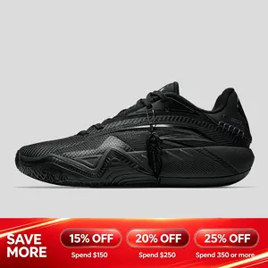 ANTA MEN KAI 3 Triple Black Kyrie Irving Basketball Shoes Rebound Cushioning High Performance