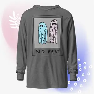 Beetlejuice -- "No Feet" - Hooded Long Sleeve Tee