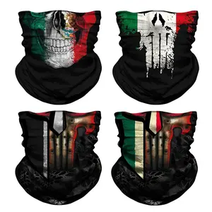 Venswell Mexican Neck Gaiter Face Mask Men Women,Seamless Bandana Rave Face Cover Scarf Mask,Balaclava,Headband, Head Wrap,Headwear