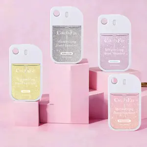 Portable Travel Hand Sanitizing Spray, Moisturizing, Hydrating, Fruit, Botanical, Aroma & Fragrance Scented Hand Sanitizer for Women & Girls, Baby-Safe No-Rinse Fast-Drying Formula, Portable Size