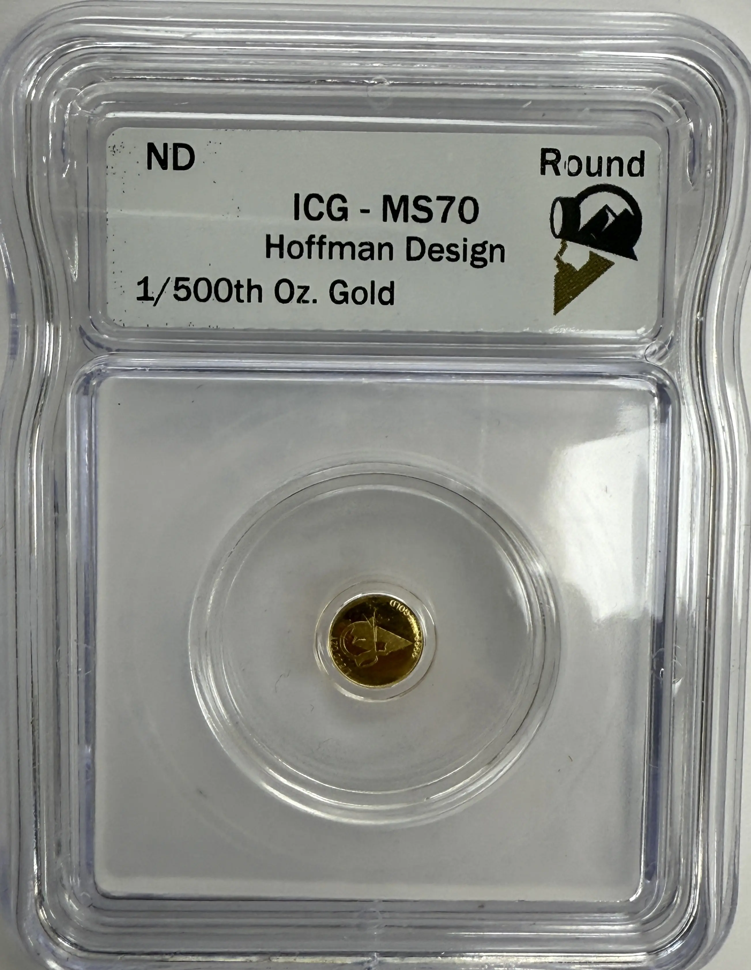 Hoffman Gold Certified 1/500 oz Gold MS70