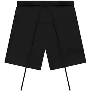 Black Casual Sweatshort for Everyday Wear - Simple Plain Design Ideal for Comfort and Versatility