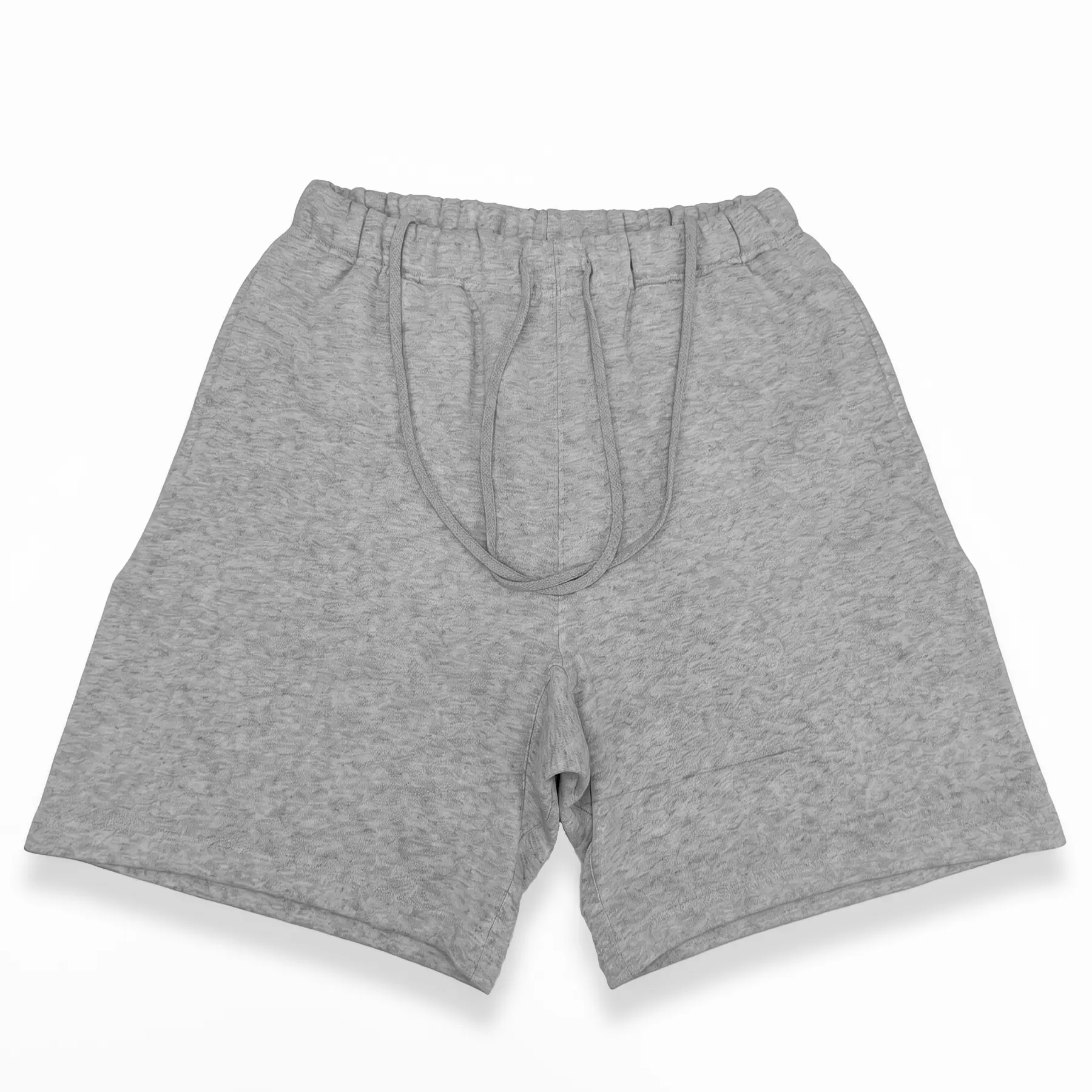 Men's Plain Fleece Shorts -  (Black, White, Grey), Warm Lined, Cargo Pockets, Drawstring, Loose Fit, Casual Street Style, High Texture, Unisex Daily Wear, Warm Sweatshorts