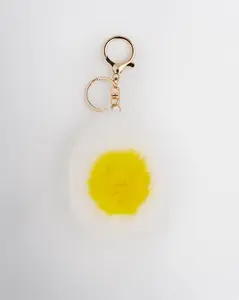Fur Over Easy Keychain