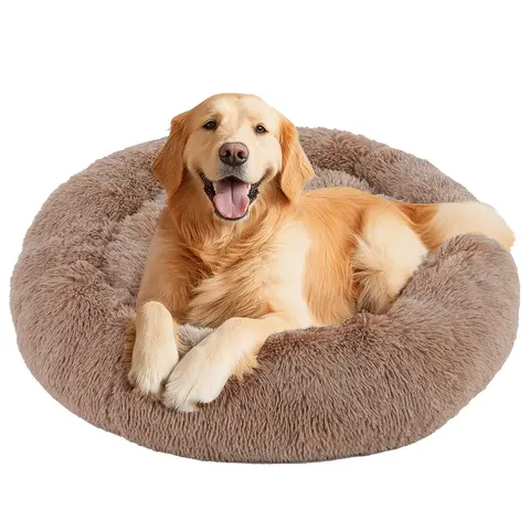 Sweetcrispy Modern Orthopedic Memory Foam Pet Bed for Large Dogs - Auction Use, 20.0"l x 24.0"w x 8.0"th, 3-Sided Bolsters, Supportive Solid Sofa Design, Detachable Fleece Cover, Waterproof, Non-Slip Base, Hand Wash Only, Machine Washable