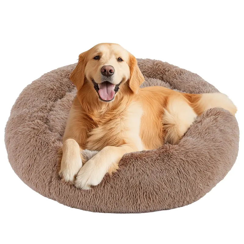 Sweetcrispy Modern Orthopedic Memory Foam Pet Bed for Large Dogs - Auction Use, 20.0"l x 24.0"w x 8.0"th, 3-Sided Bolsters, Supportive Solid Sofa Design, Detachable Fleece Cover, Waterproof, Non-Slip Base, Hand Wash Only, Machine Washable