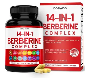 GLP-1 Supplement 14 in 1 Formula (GLP1 Supplement with Berberine, ACV, Chromium, Ceylon Cinnamon, Turmeric & More) Support Gut Health & Metabolism - Third Party Tested, Vegan Safe & USA Made