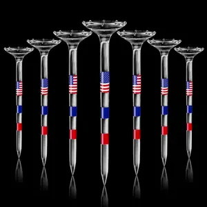 COS Golf Tees 30pcs Unbreakable Plastic Tees with American Flag Design Essential Golf Accessories for Outdoor Sports Christmas Gift Boyfriend Gift