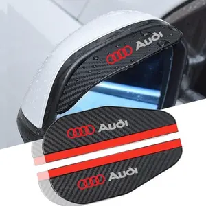 Reflective Car Mirror Rain Deflector Rearview Mirror Eyebrow, Fits Audi All Models, Automotive Accessories, 1 Pair
