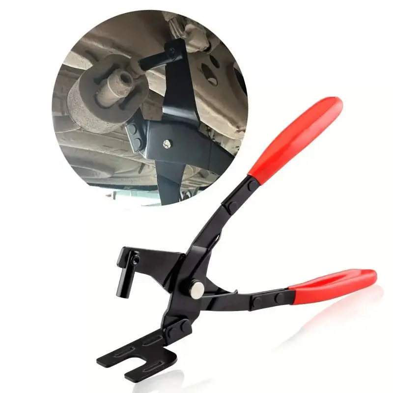 Car Exhaust Pipe Rubber Pad Removal Pliers, Tail Exhaust Pipe Hanger Removal Pliers, Automotive Repair Tool, Heavy Duty, Hardware, Hand Tools, Handle Auto Clip Pliers, Slip Joint Pliers, Multi Function Adjustable Wrench Pliers