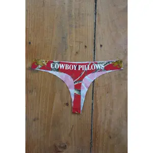 Red Camo Cowboy Pillows Undies