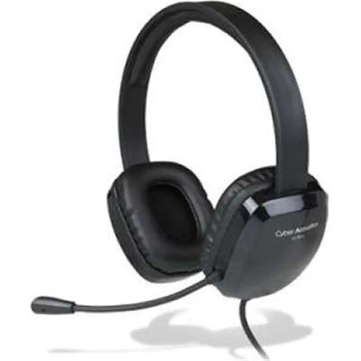 Cyber Acoustics  USB Stereo Headset K-12 Durable In-Line Volume Control Adjustable Vinyl Ear Pad, Audio, Electronic