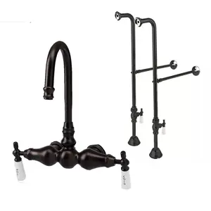 Freestanding Gooseneck Clawfoot Tub Faucet bathroom faucet