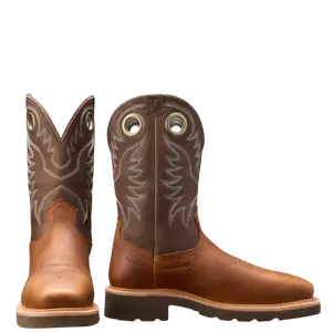 Tecovas Men's The LongHaul Saddle & Fossil Composite Toe Work Boot 10083-CFS