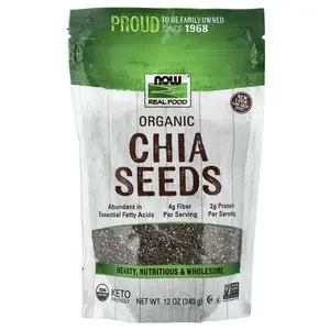 NOW Foods Real Food, Organic Chia Seeds, 12 oz (340 g)