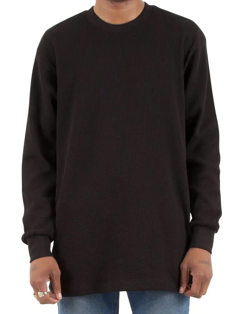 SHAKA WEAR, 9.0 OZ HEAVYWEIGHT, THERMAL, BLACK, XL