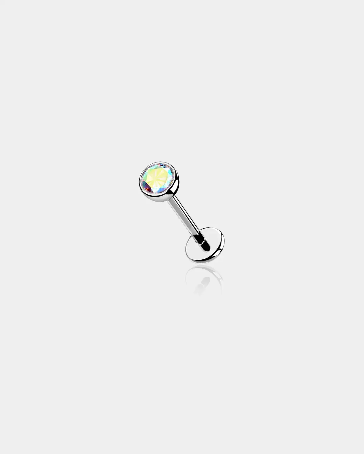 Threadless Titanium Flat Back Nose Stud