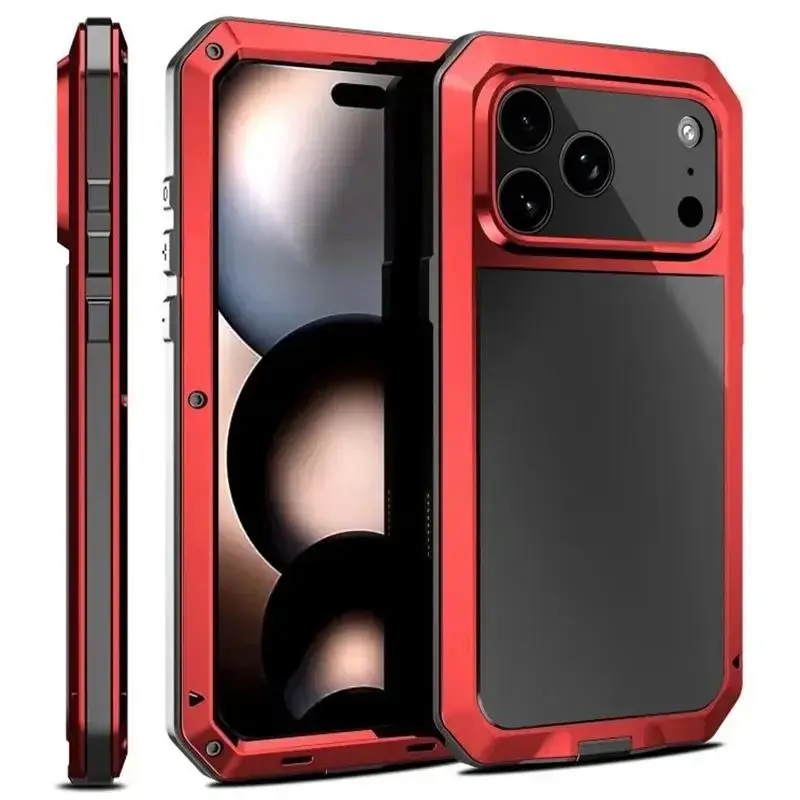 Heavy Duty Rugged Smartphone Case with Cover - IP68 Waterproof, Dustproof, Shockproof, Military Grade Drop-Protection, 360° Full Body Protection, Magnetic Compatible, Built-in Screen Protector for iPhone X/11/12/13/14/15/16/17 Series Mobile Accessories