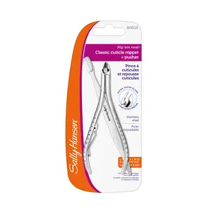 Sally Hansen Nip 'Em Neat Cuticle Nipper w/ Pusher, Professional Manicure, Trimmer Tool, Nail Care